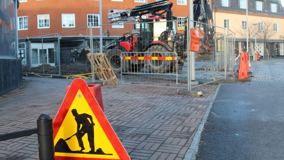 Från Vallonplatsen till Hyttvägen byggs Bergslagsvägen om.
