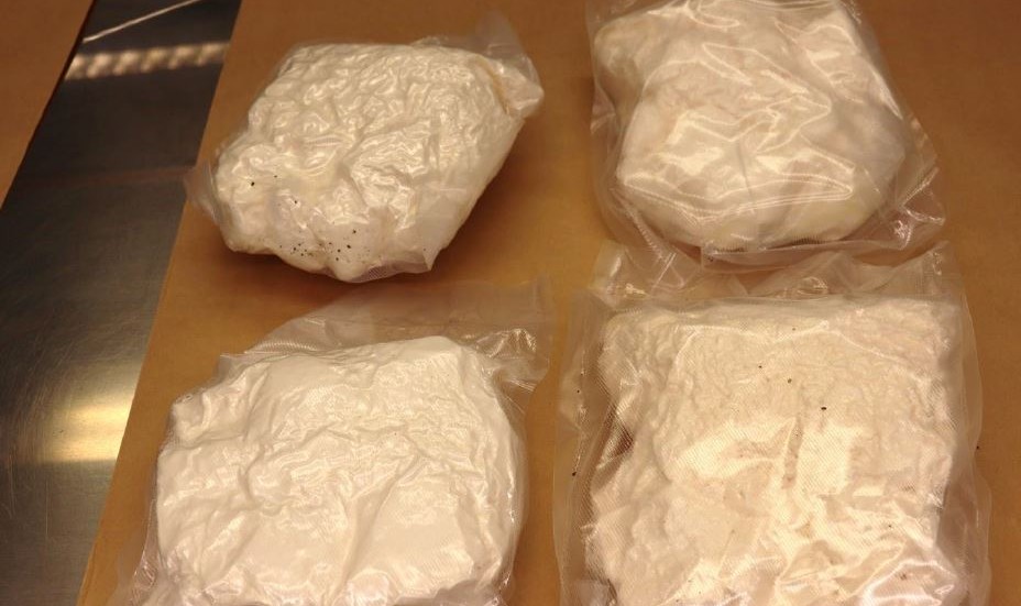 Totalt hittade polisen 635 gram amfetamin i kvinnans väska. Bilden är från ett annat beslag.