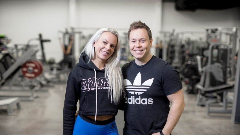 Anna Stålnacke och Fredrik Gunnelbrand, ägare av Gymmet, satsar på en padelhall även i Kiruna. 