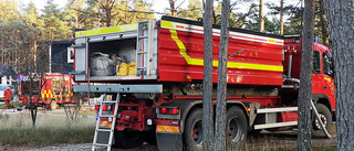 Trossbotten började brinna i villa i Gammelgarn