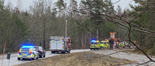 Stort pådrag efter masskrock – en till sjukhus