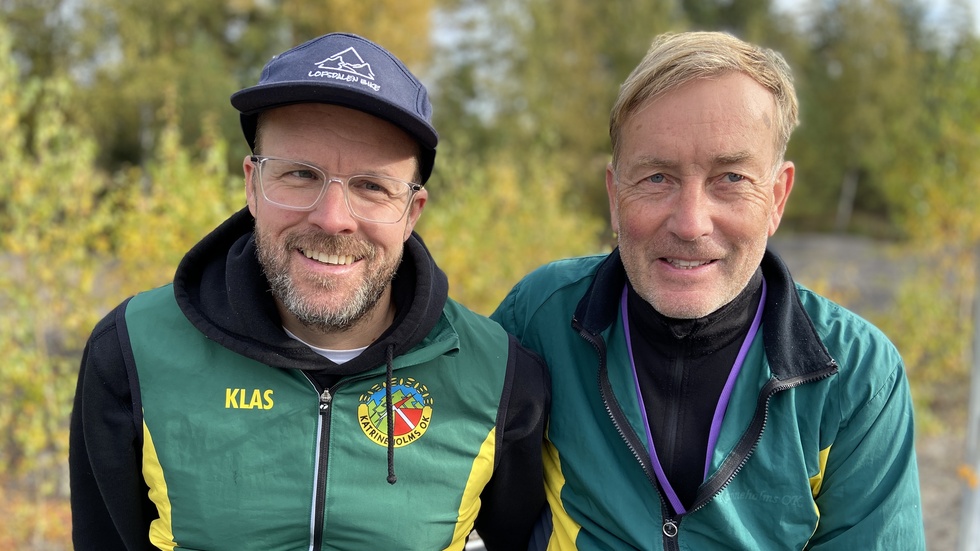 Klas Bringert och Mats Carreman var både glada och lite trötta efter årets tävling.