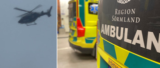 Region Sörmland skickade ambulanser till Örebro