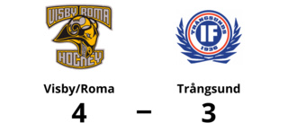 Visby/Roma avgjorde mot Trångsund i förlängningen