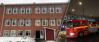 Brand på skola utanför Skellefteå – området spärrades av