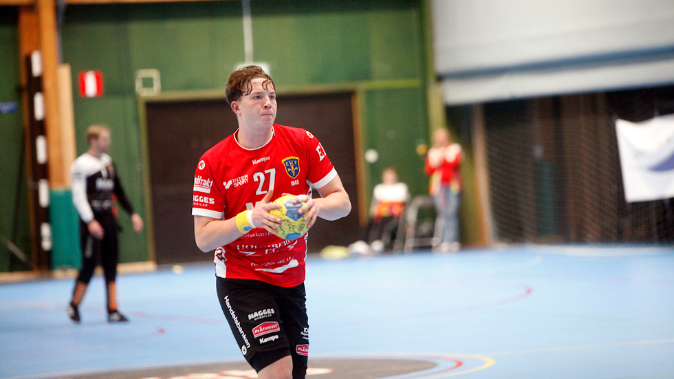 Edvin Westlöf bidrog starkt till EHF:s 16:e seger. 