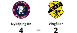 Nyköping BK vann hemma mot Vingåker