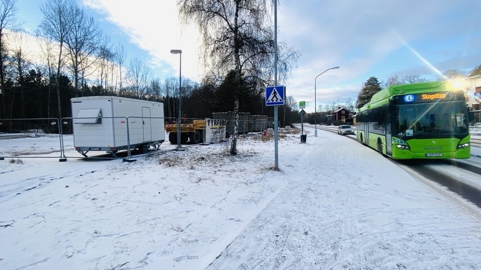 Gula kiosken i Skogstorp är riven.