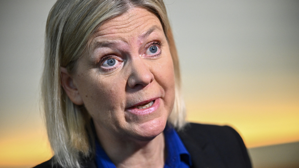 Socialdemokraternas partiledare Magdalena Andersson (S). Arkivbild.