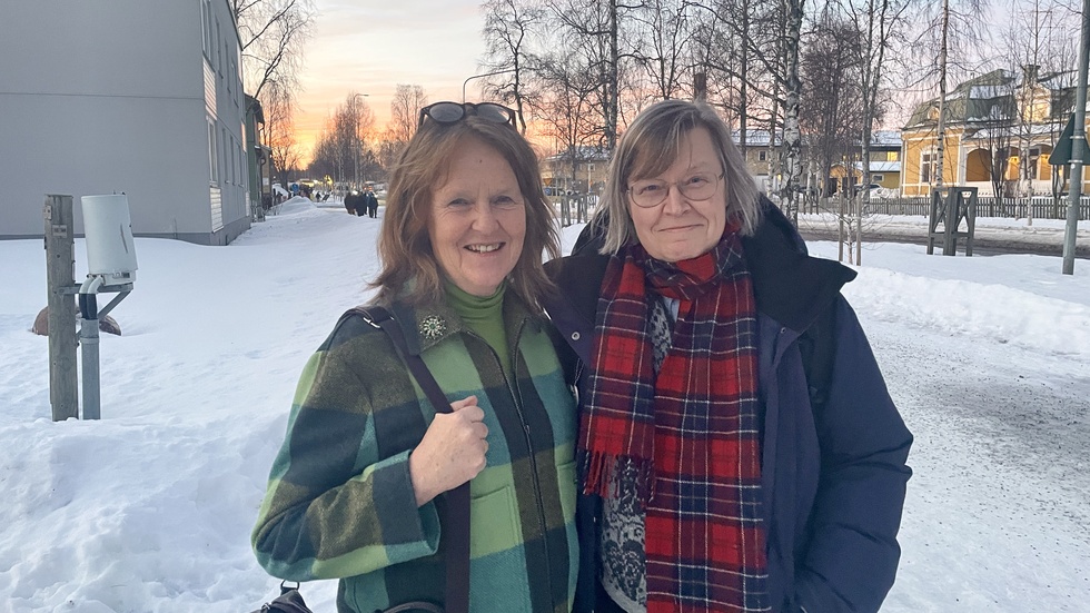 Representanter från Samernas sanningskommission var på plats i Jokkmokk under marknaden. Ledamoten Marie B Hagsgård och den nya huvudsekreteraren Kaisa Syrjänen Schaal.