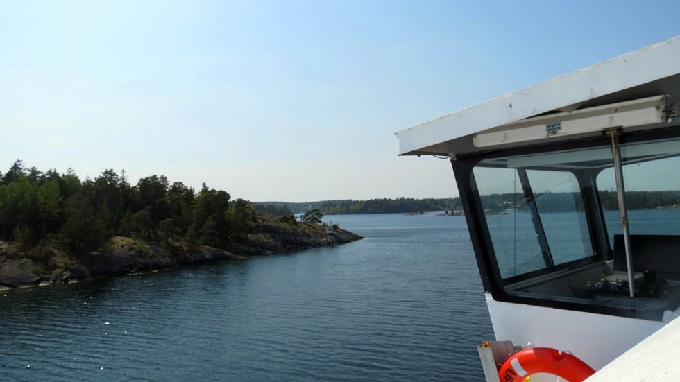 Västerviks skärgård avnjutes på vägen till Visby.