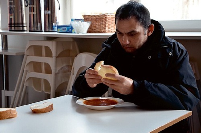 Bulgaren Tihomir Mitkov på sopplunch.