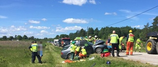 Bilisten anmäld för trafikbrott efter olyckan