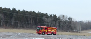 Mindre gräsbrand vid sjukhuset