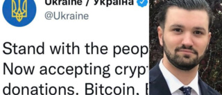 Ukraina ber om kryptodonationer – expert från Eskilstuna: "Bitcoin är här för att stanna" 