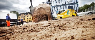 Vaksala torg sandas i sommar igen