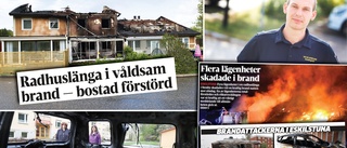 Räddningstjänstens mest dramatiska larm 2021: ✓Brandattackerna ✓Radhusbranden ✓"Fyra familjer förlorade sina hem"