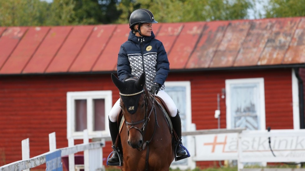 Malin Baryard-Johnsson på Åby Ridklubb för två helger sedan.