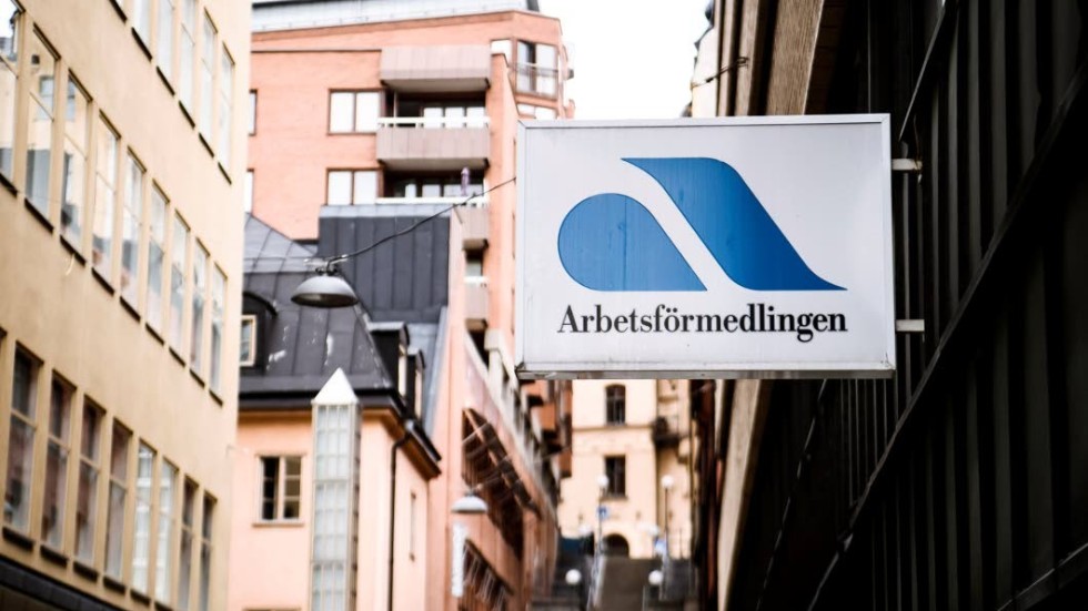 STOCKHOLM 20190619
Genrebild på Arbetsförmedlingens logga. 
Foto Erik Simander / TT kod 11720