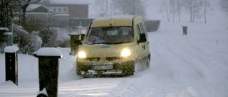 Tuff utdelning med snö och julkort i mängder