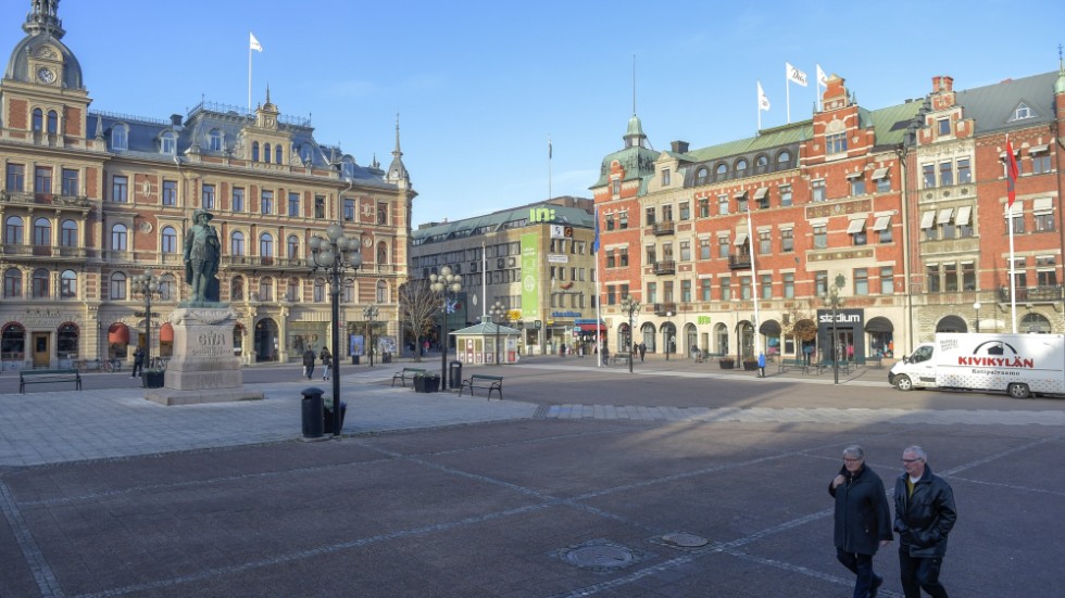 Stora torget i Sundsvall. Arkivbild.