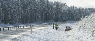 Trafikolycka på nya förbileden