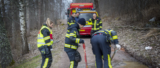 Lastbil läckte hydraulolja vid Sjösafjärden