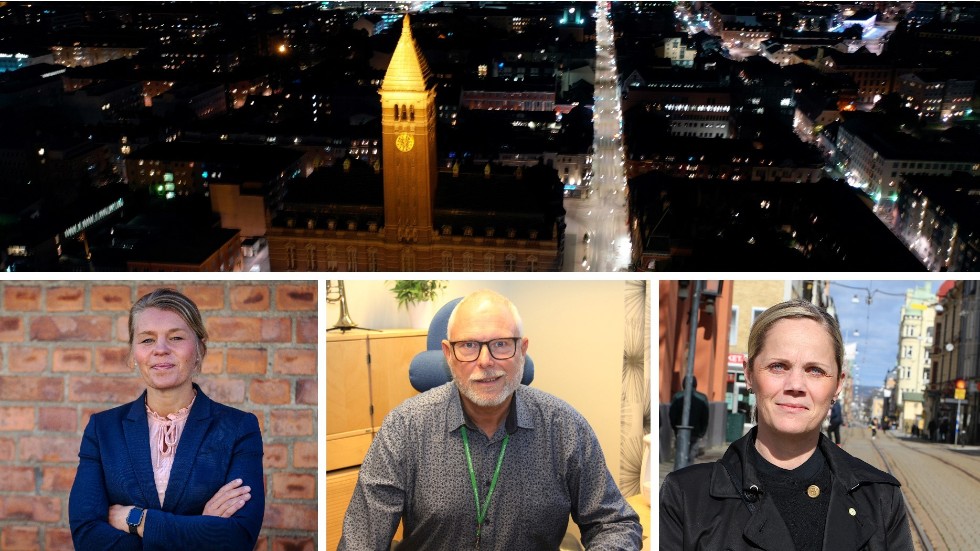Sophia Jarl, Richard Tjernström och Anna Selander jobbar för att kommunen ska ha system som klarar attacker.
