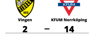 KFUM Norrköping utklassade Vingen på bortaplan