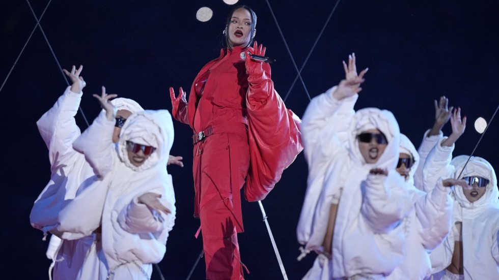 Rihanna stod för årets halvtidsshow på Super Bowl, i matchen mellan Kansas City Chiefs och Philadelphia Eagles i Glendale, Arizona.