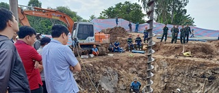 Vietnamesisk pojke i betongrör bedöms död