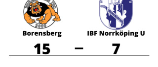 Målfest för Borensberg hemma mot IBF Norrköping U