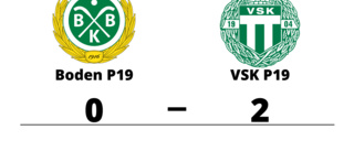 Boden P19 föll hemma mot VSK P19