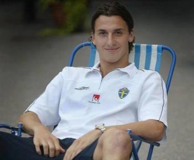 Zlatan i sommarstolen.
Foto: JOCKE BLOMQVIST