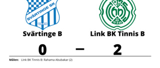 Svärtinge B föll hemma mot Link BK Tinnis B