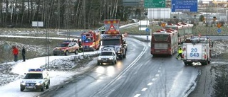 Glömd oljepåfyllning bakom krasch