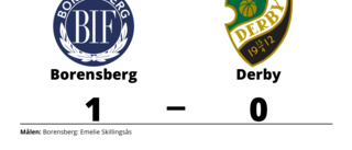 Emelie Skillingsås avgjorde när Borensberg sänkte Derby