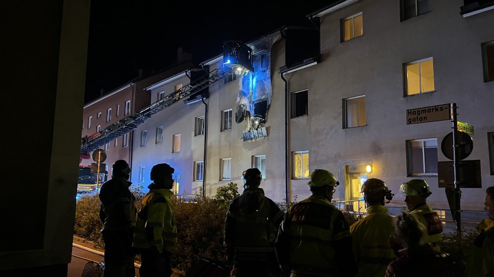 Brand i Linköping på Hagmarksgatan som orsakade en utryckning. 