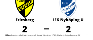 Ericsberg fixade kryss hemma mot IFK Nyköping U