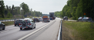 Trafikstockning på E4:an lättar lagom till midsommar