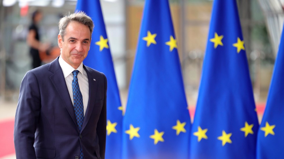 Tolv år av "smärta, ekonomisk stagnation och ett splittrat samhälle" är nu över, enligt Greklands premiärminister Kyriakos Mitsotakis. Arkivbild.