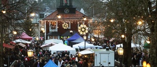 Trångt på Trosa julmarknad