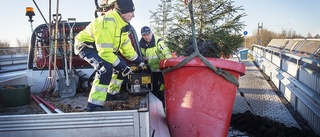 Vandaler förstörde blytungt julpynt