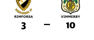 Defensiv genomklappning när Rimforsa föll mot Vimmerby