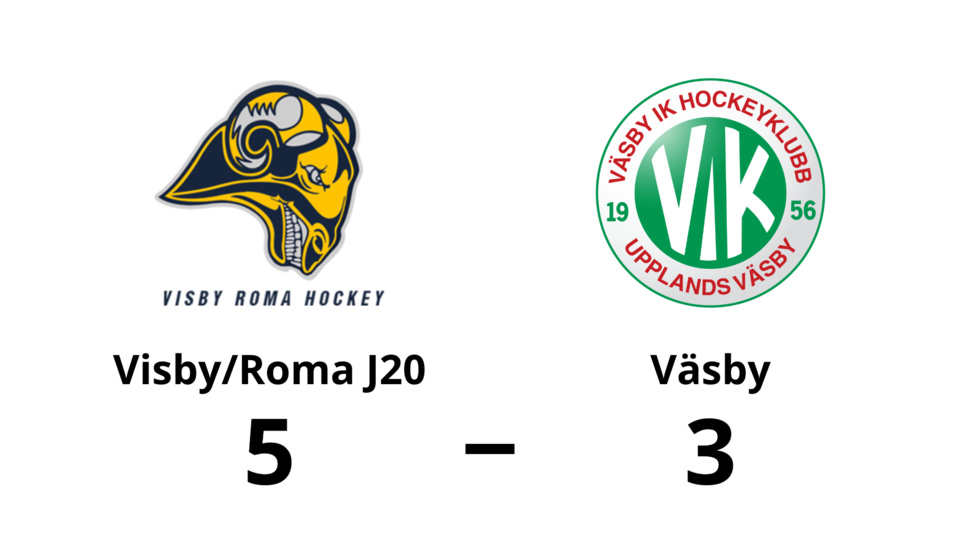 Visby/Roma J20 vann mot Väsby IK HK