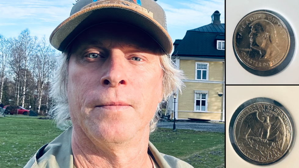 "Mynt som budbärare visade sig vara väldigt effektivt", säger Karl Fredrik Mattsson om sitt konstprojekt.