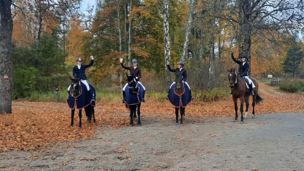 Det vinnande laget bestod av Jenny Ambrosiani med hästen Zic-Zac, Maria Falk Madali med hästen Issa från Norrhult, Kristina Andersson med hästen Japp och Jenny Lind med hästen Angel of North. Lagledare var Emelie Andersson.