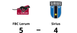 Sirius föll borta mot FBC Lerum