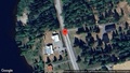 Stopp på väg 588 på grund av en singelolycka