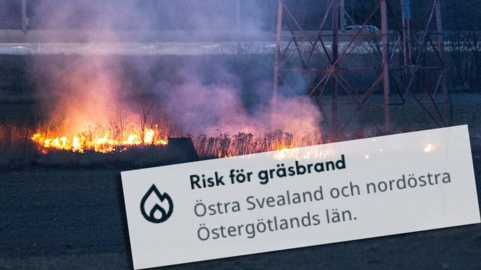 Efter snön: Gräsbrandsvarning.